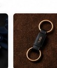 Personalised Leather Keyring